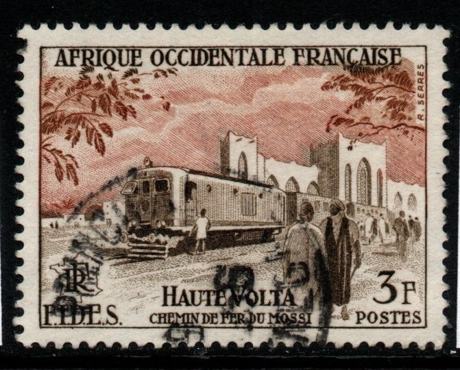 french-west-africa-sg87-1955-3f-economic-social-development-fund-fine-used