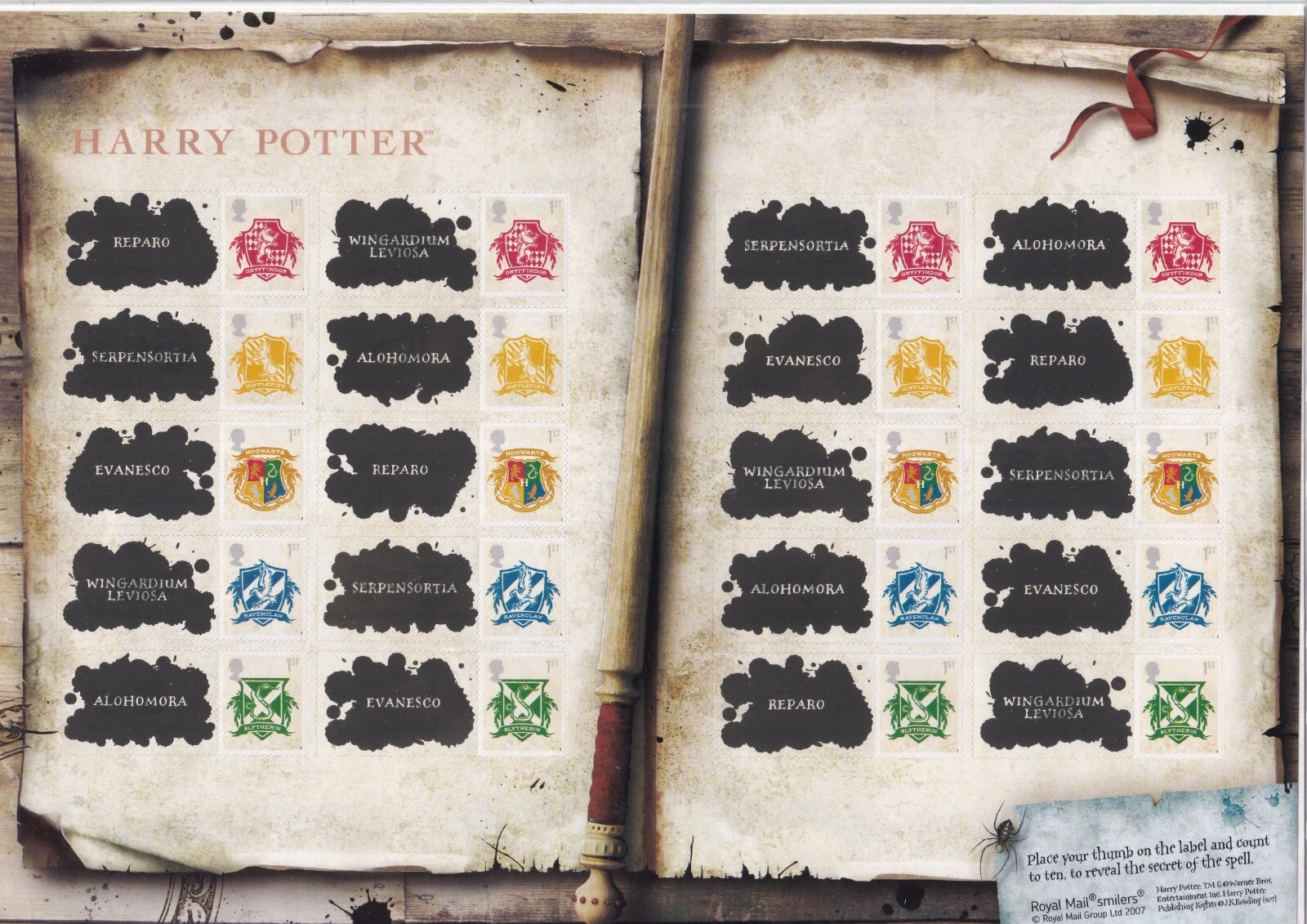 ls41-gb-2007-harry-potter-smiler-sheet-unmounted-mint-mnh