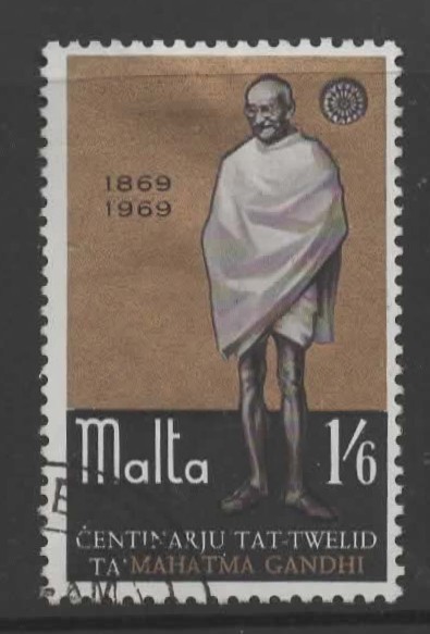 malta-sg415-1969-mahatma-gandhi-used