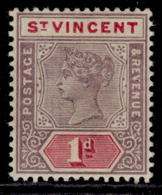 st-vincent-qv-sg68-1d-deep-mauve-carmine-m-mint