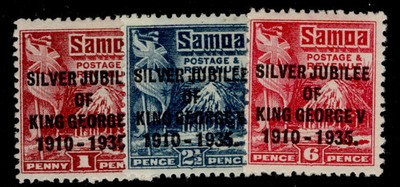 samoa-gv-sg177-179-1935-silver-jubilee-set-m-mint