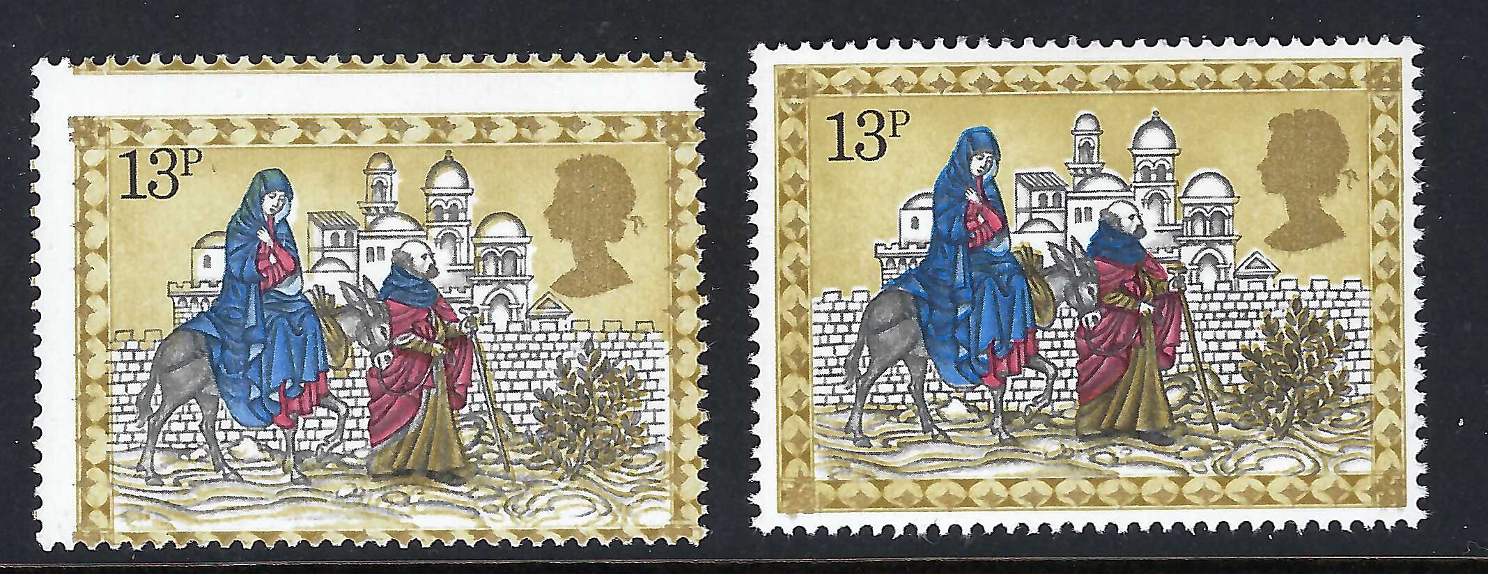 1979-xmas-13p-misperf-sand-colour-shift-error