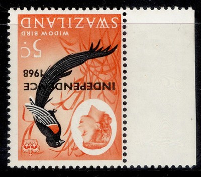 swaziland-qeii-sg149w-5c-black-red-orange-red-nh-mint-cat-65-wmk-inverted