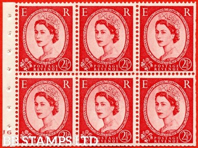 sg-574-sb82-2d-carmine-red-type-ii-an-unmounted-mint-booklet-pane-of-b68459