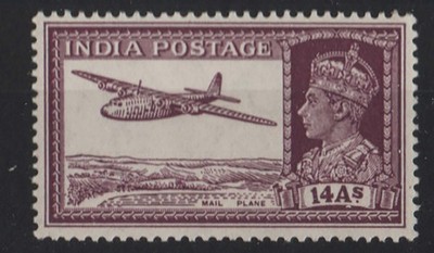 india-1940-14a-purple-planes-theme-vf-mint-sg277