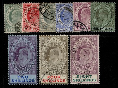 gibraltar-qv-sg66-74-1906-11-complete-set-fine-used-cat-900