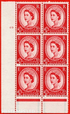 sg-565-s54-2d-carmine-red-an-unmounted-mint-cylinder-block-of-6-b73441