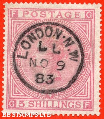 sg-134-j123a-gf-5-rose-plate-4-a-fine-9th-november-1883-lond-b76354