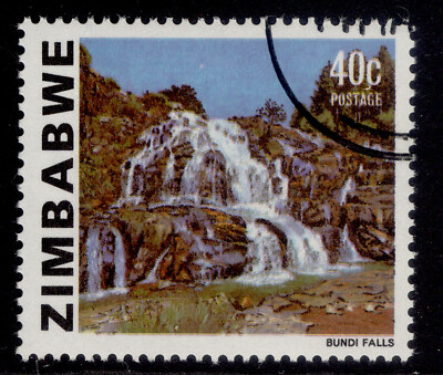 zimbabwe-qeii-sg588a-1983-40c-bundi-falls-fine-used