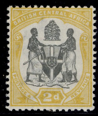 nyasaland-bca-qv-sg44-2d-black-yellow-nh-mint