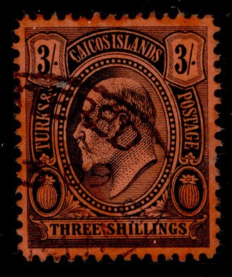 turks-caicos-islands-edvii-sg126-3s-black-red-fine-used-cat-70