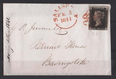 gb-1840-1d-black-plate-8-eh-vfu-on-fine-small-entire-4-good-huge-margins
