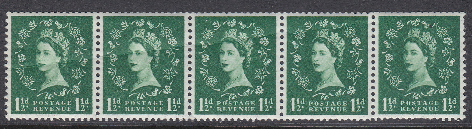 1d-wilding-s26q-flaw-over-o-of-postage-coil-horizontal-crease-unmounted-mint