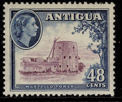 antigua-qeii-sg130-48c-purple-deep-blue-nh-mint-cat-15