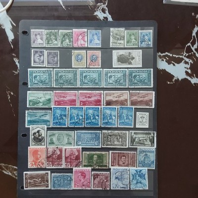 romania-1929-1939-1950-selection-w-duplicate-colour-vars-used-mint-rom94