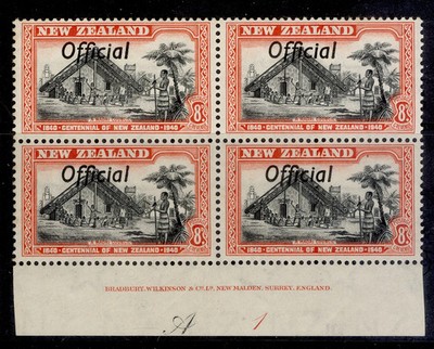 new-zealand-gvi-sg-o149-8d-black-red-nh-mint-imprint-plate-a1-block