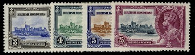 british-honduras-gv-sg143-146-1935-silver-jubilee-set-m-mint-cat-28