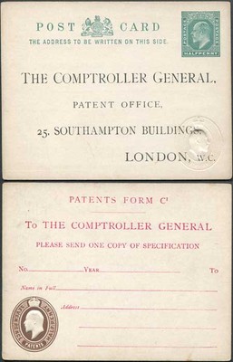 co8-kevii-patent-office-card-with-1-2d-on-front-and-7-1-2d-on-reverse