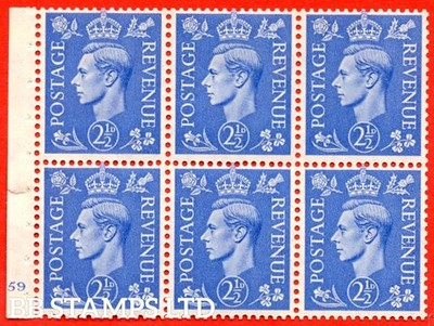 sg-489f-qb33-2d-light-ultramarine-a-mounted-mint-cylinder-pane-of-6-b85175