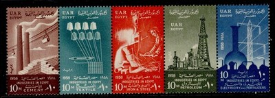 egypt-sg565a-1958-general-postage-set-nh-mint