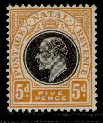 south-africa-natal-edvii-sg153-5d-black-orange-m-mint-cat-7-5