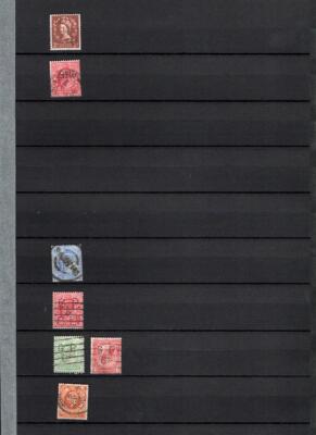 collection-of-gb-perfins-on-double-sided-page