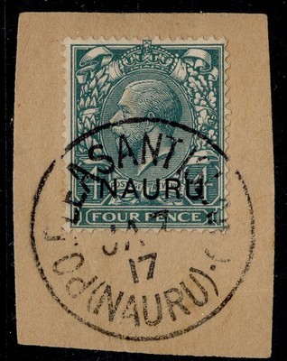 nauru-gv-sg8-4d-slate-green-fine-used-cat-10-full-pmk-on-piece