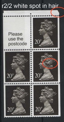 gb-1989-machin-20p-booklet-pane-of-5-label-r2-2-with-white-spot-in-hair
