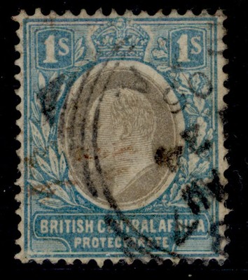 nyasaland-bca-edvii-sg62b-1s-grey-blue-fine-used-cat-20