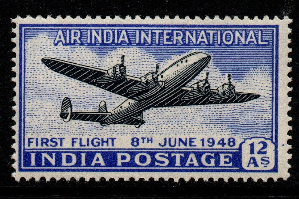 india-sg304-1948-inauguration-of-india-uk-air-service-mnh