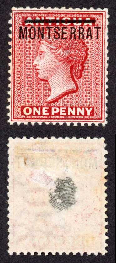 montserrat-sg1w-1d-red-wmk-crown-cc-inv-m-m-paper-adherence-on-reverse-cat-50