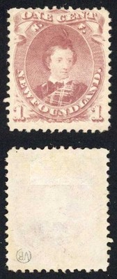 newfoundland-sg35-1c-purple-brown-type-2-no-gum-cat-150-pounds