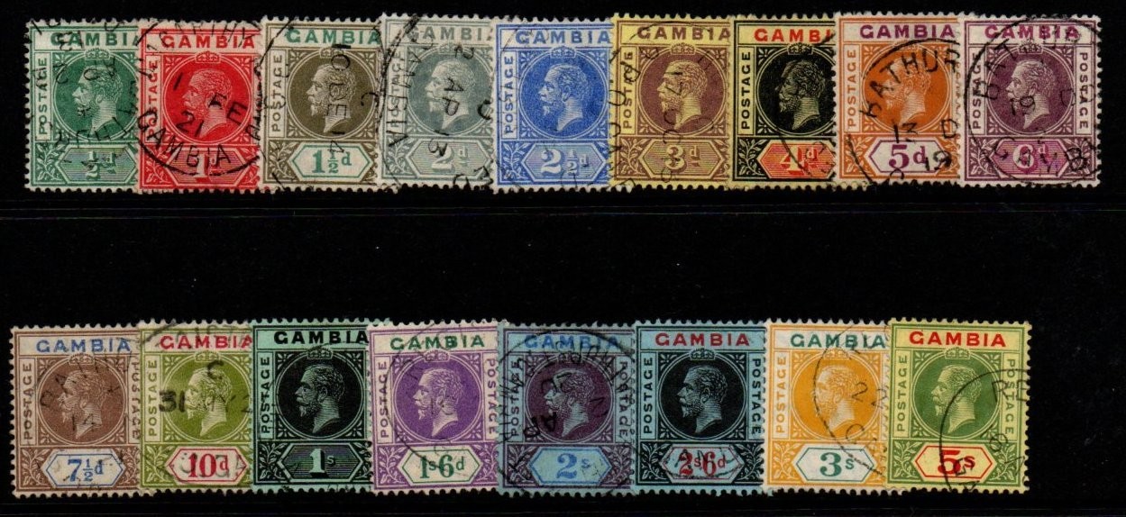 gambia-sg86-102-1912-22-definitive-set-fine-used
