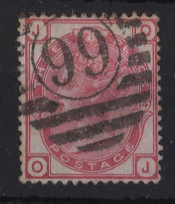 gb-1873-3d-rose-plate-14-fine-used-odd-nibbled-perf-sg143-cat-85