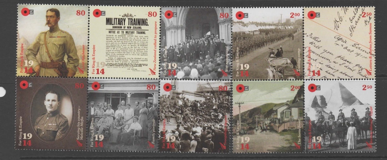 new-zealand-sg3592-601-2014-centenary-of-first-world-war-mnh