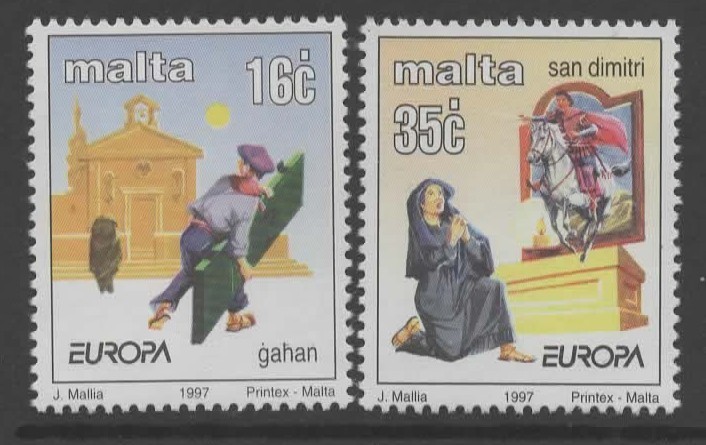malta-sg1046-7-1997-europa-tales-and-legends-mnh