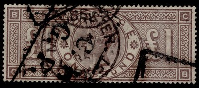 gb-qv-sg185-scarce-1-brown-lilac-wmk-crowns-used-cat-2750-cb