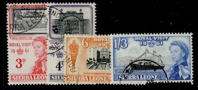 sierra-leone-qeii-sg236-239-1961-royal-visit-set-fine-used