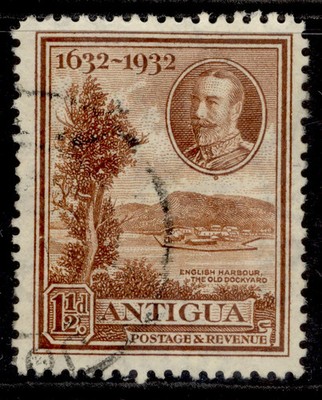 antigua-gv-sg83-1d-brown-fine-used