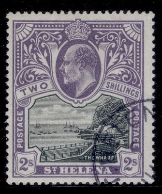 st-helena-edvii-sg60-2s-black-violet-fine-used-cat-100