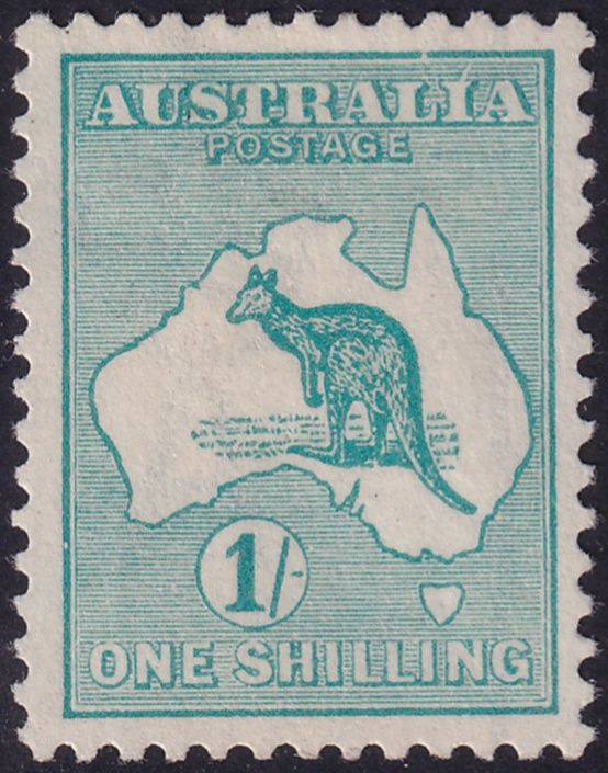 australia-1915-1-blue-green-roo-with-frame-break-above-l-of-australia