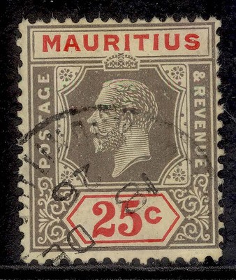 mauritius-gv-sg199c-25c-black-red-pale-yellow-fine-used-cat-45