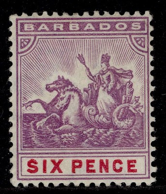 barbados-edvii-sg141-6d-mauve-carmine-m-mint-cat-50