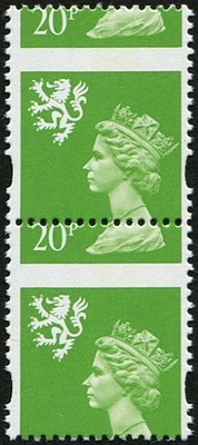 scotland-1996-20p-sg-s83-dramatic-perf-shift-on-vertical-pair-u-m
