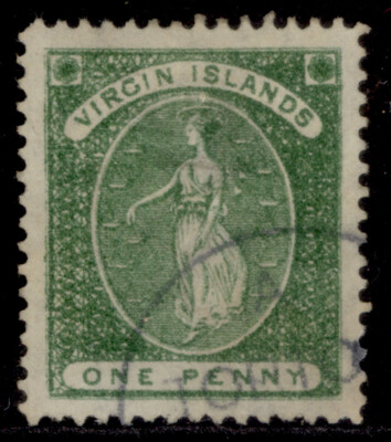 british-virgin-islands-qv-sg22b-1d-green-fine-used-cat-130-wmk-upright