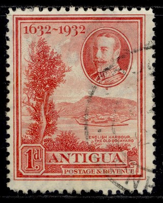 antigua-gv-sg82-1d-scarlet-fine-used