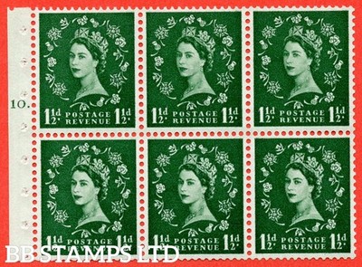 sg-542-sb62-1d-green-a-unmounted-mint-cylinder-booklet-pane-of-6-c-b45071