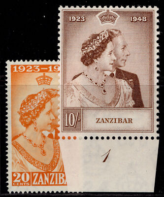 zanzibar-gvi-sg333-334-1949-royal-silver-wedding-set-nh-mint-cat-30-control