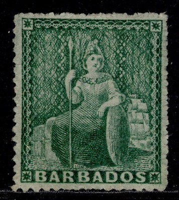 barbados-qv-sg20-d-deep-green-unused-cat-35