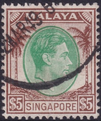 singapore-1948-5-green-and-brown